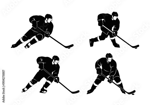 hockey players vector