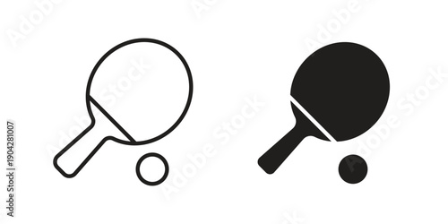 Ping pong icon design element, vector illustration. Editable vector collections.