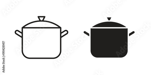 Pot icon design element, vector illustration. Editable vector collections.