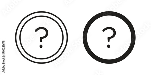 Question icon design element, vector illustration. Editable vector collections.