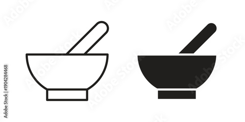 Soup icon design element, vector illustration. Editable vector collections.