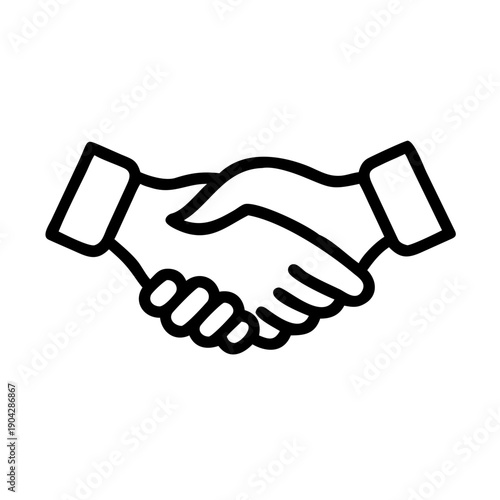 hand shake vector