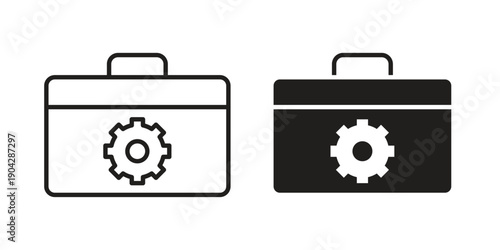 Toolbox icon design element, vector illustration. Editable vector collections.