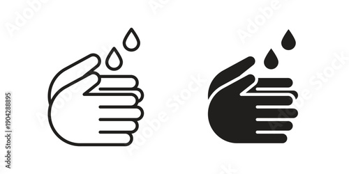 Wash your hands icon design element, vector illustration. Editable vector collections.