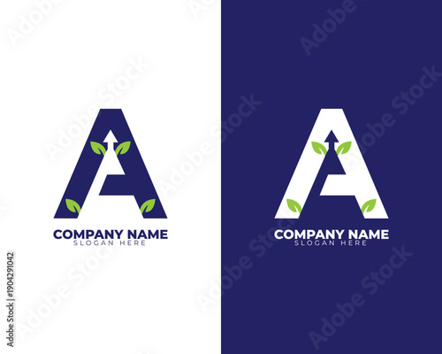 Modern letter A logo design for business branding