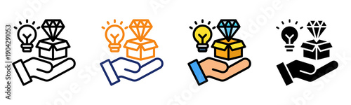 Value Proposition Icon Multiple Style Collection Set 