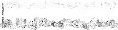 Spray texture line border set. Distress horizontal design element, for layouts and overlays. Spray paint stroke, splatter line dividers. Speckled vector brush strokes, edges.