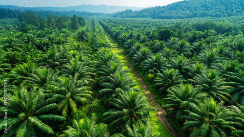 Wallpaper Mural Oil palm plantation in southern in Thailand.	 Torontodigital.ca