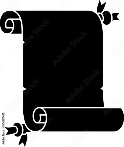 Last Will And Testament Document On Scroll Outline Icon