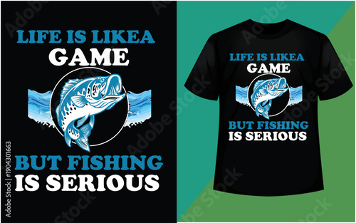 Funny t-shirt design combining life lessons with fishing humor