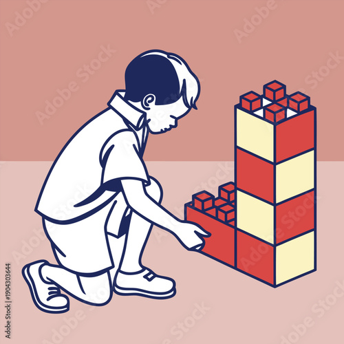 Little Builder at Work