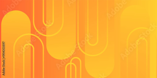 Modern abstract orange banner background. Dynamic shapes composition. Vector eps 10