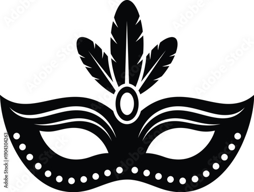 Venetian carnival mask. Secret carnival masquerade mask. 