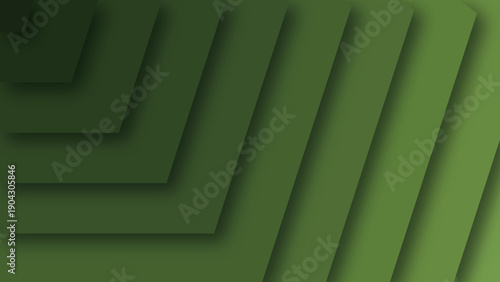 futuristic green shades with geometric stye. or wallpaper, background, banner, presentation, print, poster and vector template,