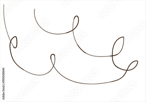 vector illustration of a mustache on a white background