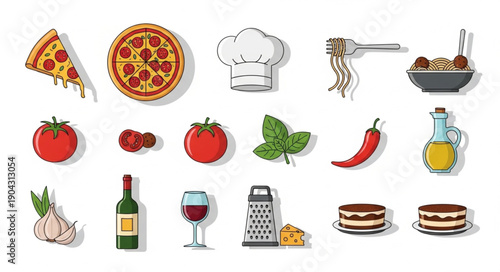 Italian Food and Ingredients Collection.
