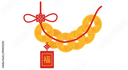 Chinese New Year Ingots Decoration with Character.