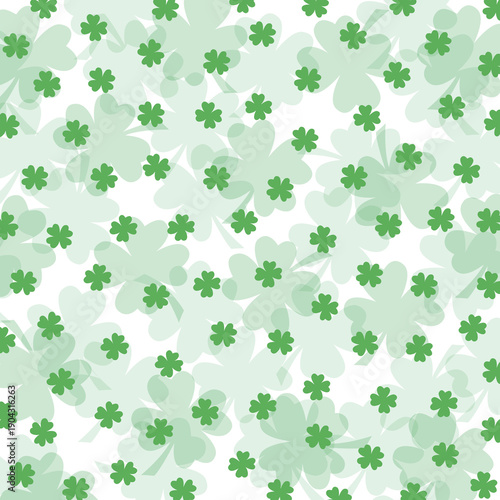 St.Patrick's Day Clover Shamrock Background Paper Design