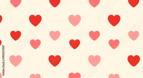 Valentine's Day heart pattern background design.