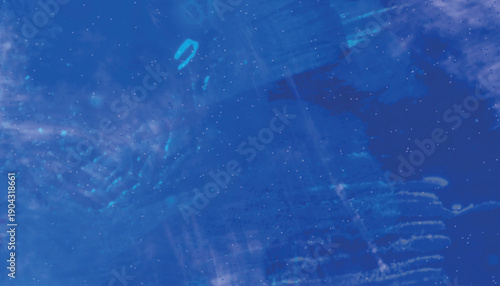 Deep blue abstract watercolor texture with scattered white dots paint
