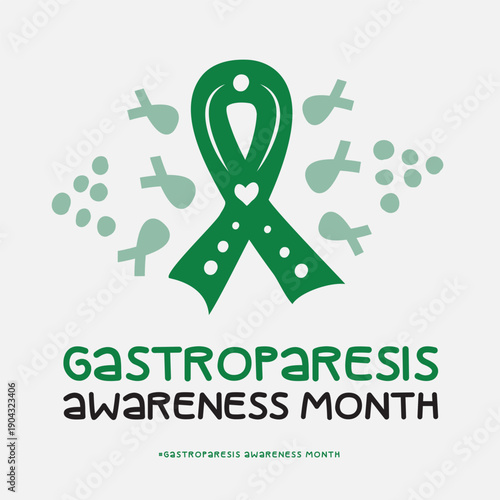 Gastroparesis Awareness Month, Vector Illustration Awareness Design.
