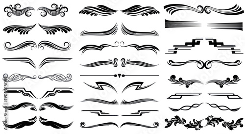 Vintage Ornaments and Flourishes Vector Set