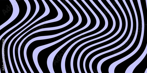 Abstract horizontal  background with colorful waves. Trendy vector illustration