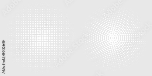 Dot white gray wave light technology texture background. Abstract modern.