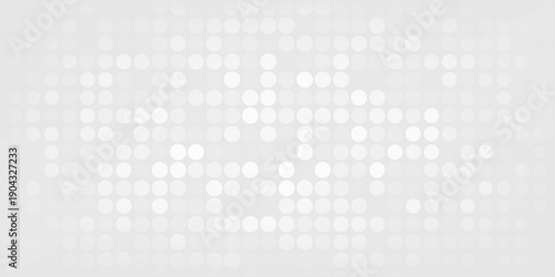 Dot white gray wave light technology texture background. Abstract modern.