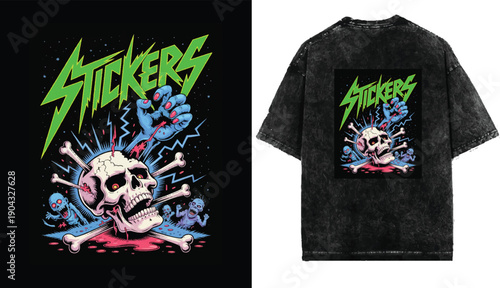 Ghost themed vector T shirt design, Perfect for posters, apparel, T-shirt design and many other