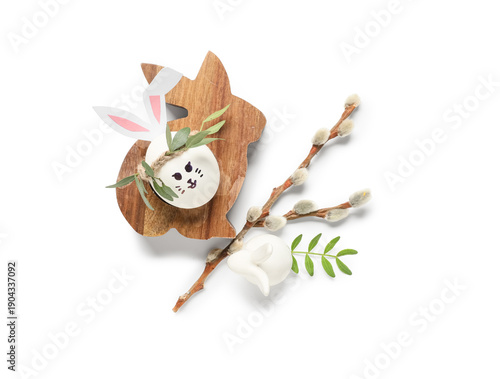 Creative Easter egg with pu...