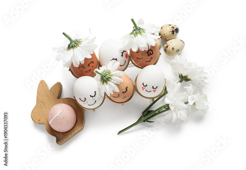 Tray with creative Easter e...