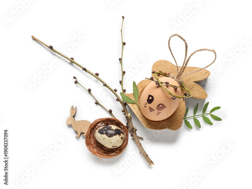 Creative Easter eggs with n...