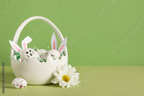 Basket of creative Easter e...