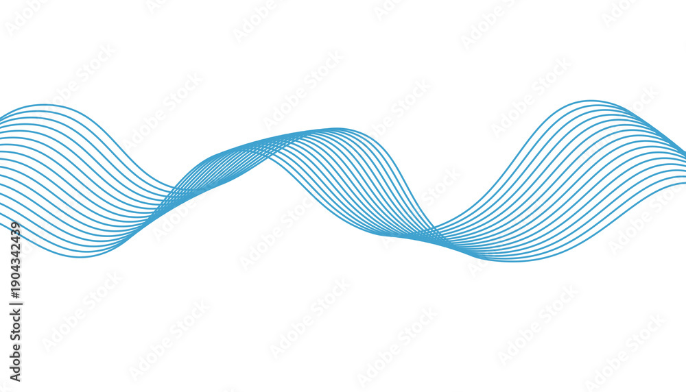 Fototapeta premium abstract blue wave motion background 