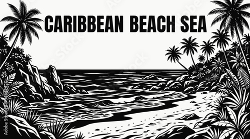 Caribbean Beach Sea Beach Coastal Landscape Scenic Nature Travel Tourism Destination Geography Seascape Shoreline Ocean Water Horizon Outdoor Vacation Paradise Natural Attraction Tropical