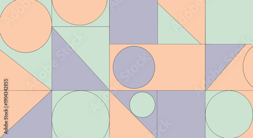 A modern geometric pattern evokes creativity and innovation, perfect for design projects and presentations.