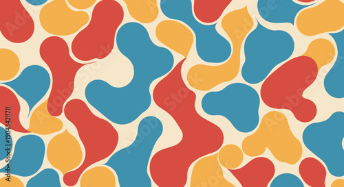 A vibrant abstract design with bold colors evokes creativity and modernity, perfect for marketing materials.