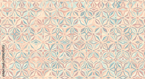 A serene pastel geometric pattern evokes calmness, perfect for creative design projects like websites or social media.