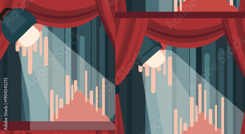 A modern geometric design evokes calmness and balance, perfect for creative projects or branding.