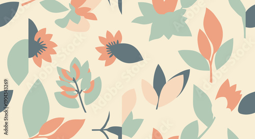 A calming composition of soft geometric shapes evokes tranquility, perfect for creative design projects.