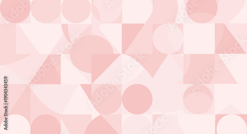 A serene and modern design with soft pink geometric shapes, perfect for creative projects and branding.