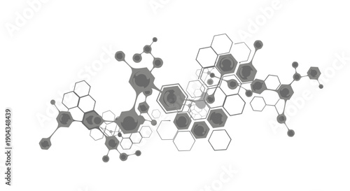 A sleek, modern molecular structure evokes scientific innovation and discovery, perfect for educational or tech-related content.
