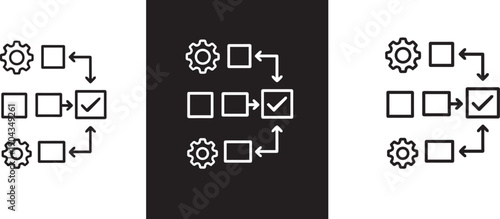 A set of modern workflow and workflow management business process symbols and symbols for business process management.