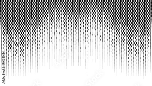 Black and white abstract geometric pattern with smooth transition effect for sporty and modern background. Vector Format Illustration. Editable graphic resource. EPS10. 