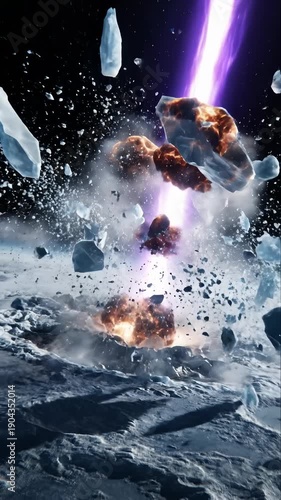 Planetary Defense Beam Destroys Incoming Celestial Object