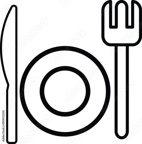 restaurant icon set
