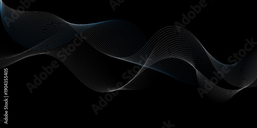 A Flowing Symphony of Liquid Light Ethereal White Ribbons Drifting in a Virtual Void The Graceful Intersection of Motion and Serenity Sleek Modern Contours in a Minimalist Composition