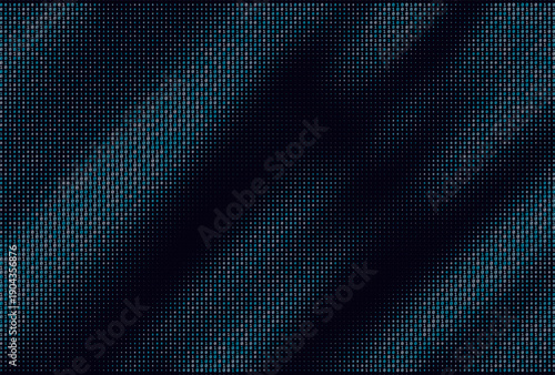 Digital binary code background with blue and white numbers, data stream concept.