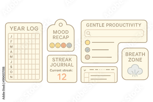 Tracking moods and productivity over time with a simple yearly planner and journal layout